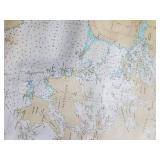 Vintage 1973 Large Lake of the Woods Map