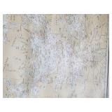 Vintage 1973 Large Lake of the Woods Map