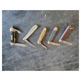 5 Vintage Pocket Knives in Decent Condition