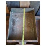 3 Vintage Metal Drawers and Metal Pot Holders