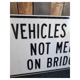 Large 24" x 42" Never Hung Aluminum Road Sign