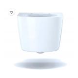 New Toto Wall-Hung Contemporary D-Shape Dual Flush 1.28 and 0.9 GPF Toilet with CEFIONTECT in Cotton White Retails $1027