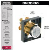 Delta Faucet R10000-UNBX MultiChoice Universal Tub and Shower Valve Body for Tub Faucet Trim Kit New $53