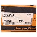American Standard Studio Carre Countertop Bathroom Sink – White – Model 0642001.020