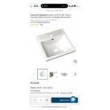 American Standard Studio Carre Countertop Bathroom Sink – White – Model 0642001.020