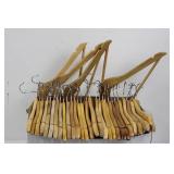 Wood Clothes Hangers Mixed Lot (37 Hangers)
