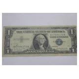 1957A Silver Certificate One Dollar Bill