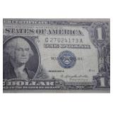 1957A Silver Certificate One Dollar Bill