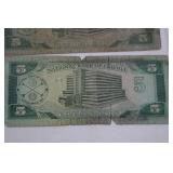 National Bank of Liberia 5 Dollar Banknotes (Lot of 12)