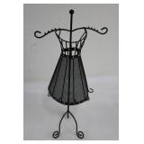 Black Metal Necklace Display Stand