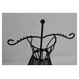 Black Metal Necklace Display Stand