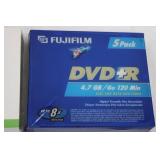 Memorex CD-RW & Fujifilm DVD-R 5-Pack Mixed Lot