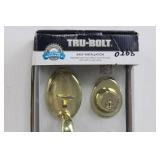 Tru-Bolt Front Entry Locking Exterior Door Lock Set With Keys