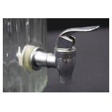2 Gallon Glass Beverage Dispenser With Spigot & Lid