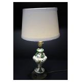 Ornate Ceramic Table Lamp With Shade