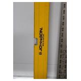 Johnson 7'2' Spirit Level and 48' Ruler