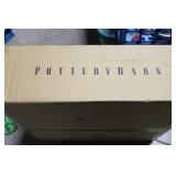 Pottery Barn Basic Triple Glass Shelf Chrome