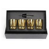 Durawe Gold Tone Cup Set With Box