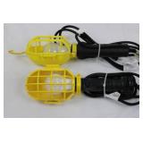 Pair of Corded Work Lights With Guards