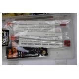 Mixed Fishing Tackle Box With Bobbers, Jigs, Lures & Hooks