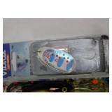 Mixed Fishing Tackle Box With Bobbers, Jigs, Lures & Hooks
