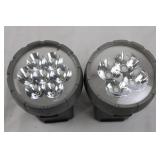 Pair of Multi-LED Handheld Flashlights