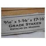 Wooden & Plastic Grade Stakes Mixed Lot