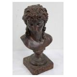 Bronze Eros Bust Sculpture (14.5 tall)