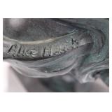 Signed Alice Heath Bust Sculpture on Marble Base (15.5' tall)