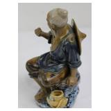 Oriental Porcelain Figural Statue (8.5' tall)
