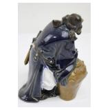Ceramic Samurai Figurine With Jar (6.5' tall)