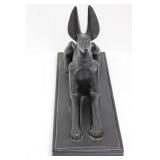 Egyptian-Style Jackal Figurine on Base (9' x 14')
