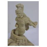 Roman Warrior Chariot Horse Figurine (9.5' x 9')