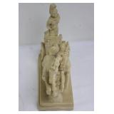 Roman Warrior Chariot Horse Figurine (9.5' x 9')