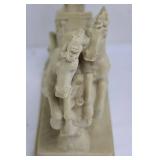 Roman Warrior Chariot Horse Figurine (9.5' x 9')
