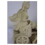 Roman Warrior Chariot Horse Figurine (9.5' x 9')