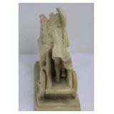 Roman Warrior Chariot Horse Figurine (9.5' x 9')