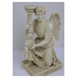 Alva 1996 Signed Angel Candelabra Figurine (11.5' tall)