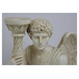 Alva 1996 Signed Angel Candelabra Figurine (11.5' tall)