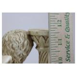 Alva 1996 Signed Angel Candelabra Figurine (11.5' tall)