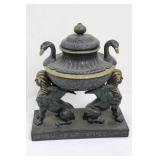 Egyptian Style Sphinx Urn With Lid (8.5' tall)