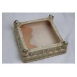 Ceramic Crackle Glaze Square Pedestal Planter (10'x10')