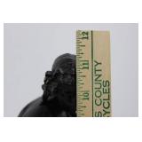 Classical Seated Lady Sculpture on Base (11.5' tall)