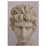 Classical Style Bust Sculpture on Pedestal (18' tall)