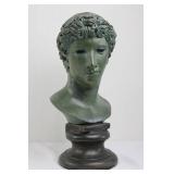 Classical Style Bust Sculpture on Pedestal Base (18' Tall)