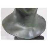 Classical Style Bust Sculpture on Pedestal Base (18' Tall)