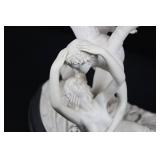 Winged Angel and Figure Sculpture R590-24 Resin on Base (13' x 14')