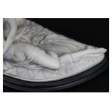 Winged Angel and Figure Sculpture R590-24 Resin on Base (13' x 14')