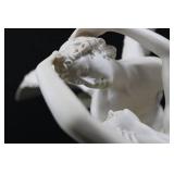 Winged Angel and Figure Sculpture R590-24 Resin on Base (13' x 14')