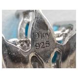 D'Joy Sterling Silver Sleeping Beauty Cross Pendant Necklace
